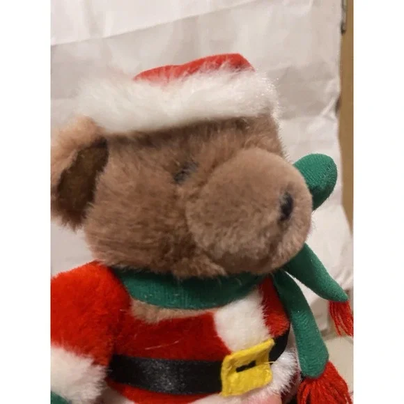 Vintage SANTA BEAR Stands 8 inches tall with tags - Picture 6 of 6